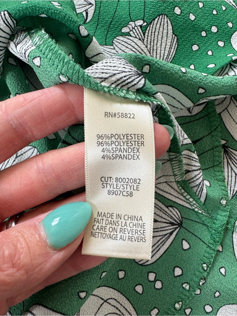 Max Studio Green Floral Print Ruffle Wrap Dress High Low Midi Flutter Sleeve XS - Picture 6 of 11